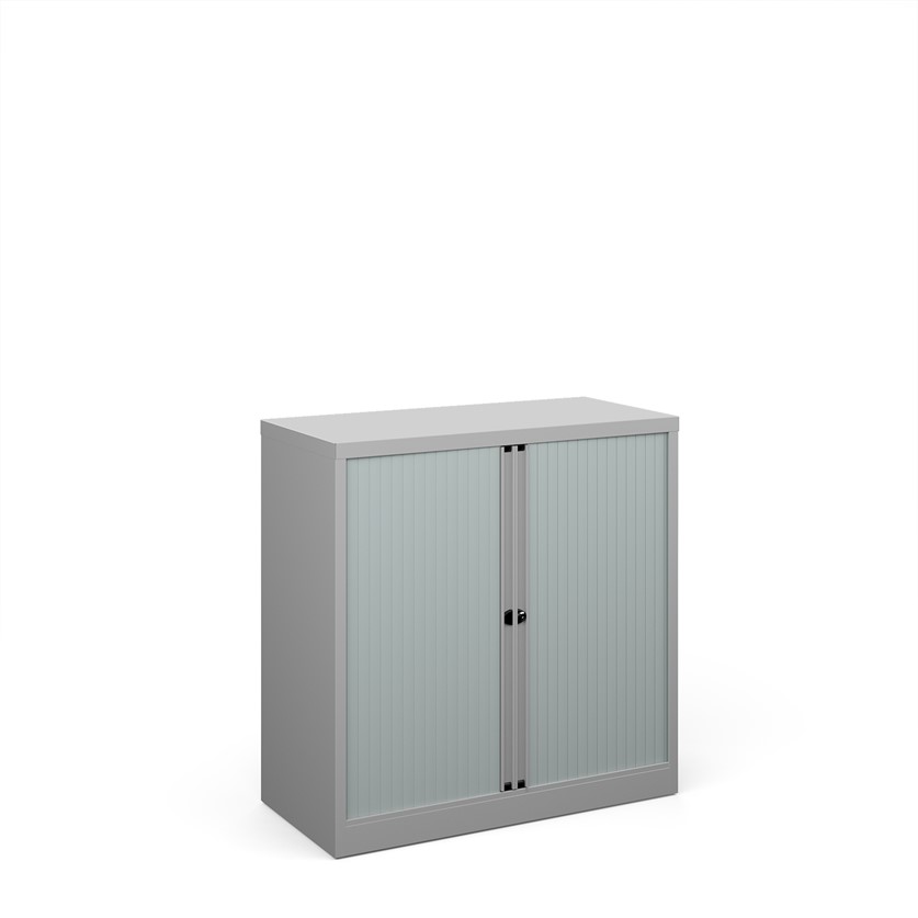 Steel Low Tambour Cupboard