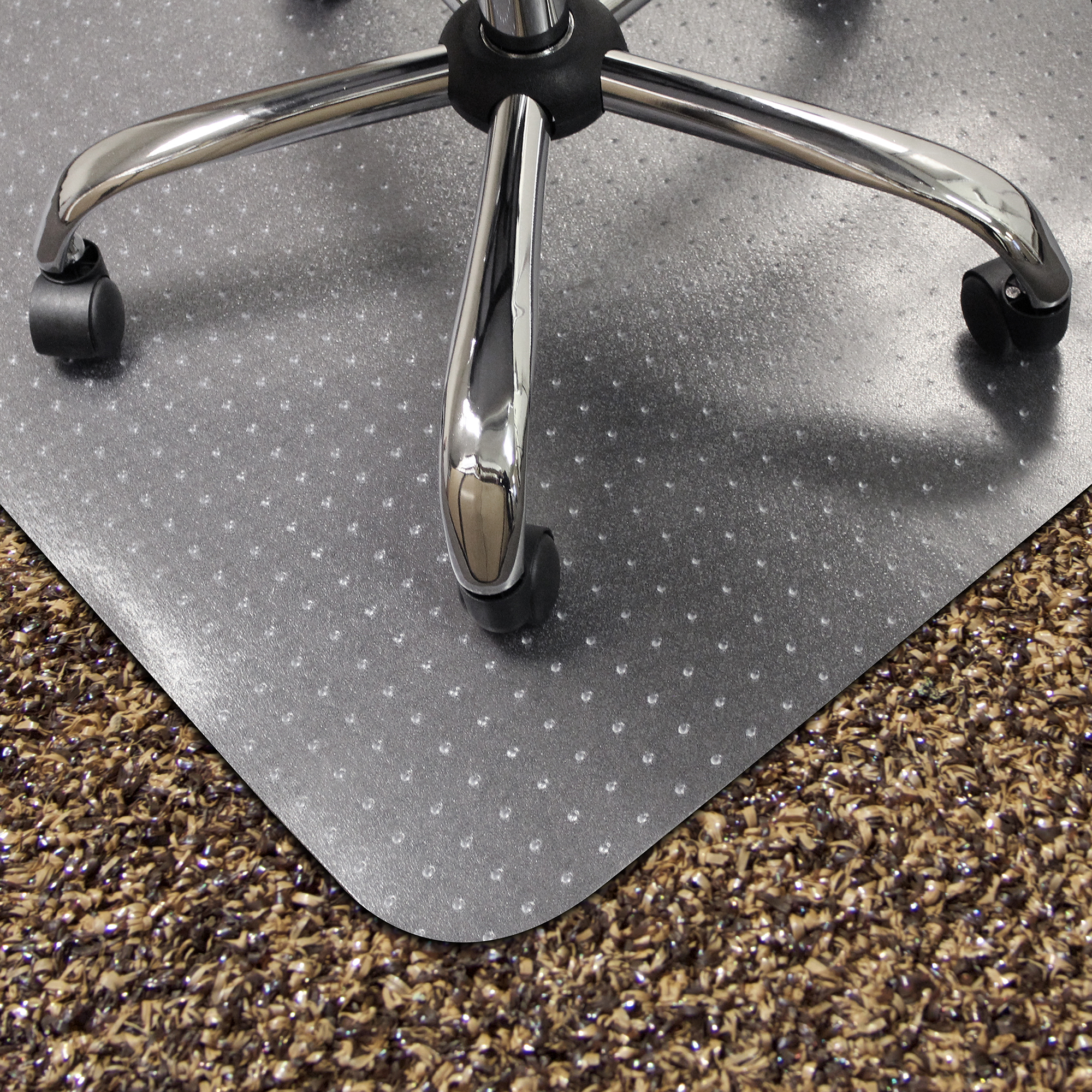 Lipped Studded Chair Mat –  For Carpet